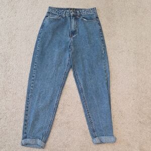 Pretty Little Thing Mom High-Waist Blue Women's Jeans